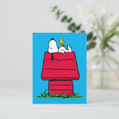 Carte Postale Peanuts | Maison de Snoopy & Woodstock (Debout devant)