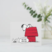 Carte Postale PEANUTS | Motif Rouge et Noir (Debout devant)