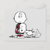 Carte Postale PEANUTS | Motif Rouge & Noir (Devant)