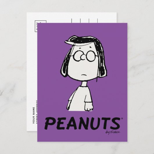 Carte Postale Peanuts Persistance | Marcie (Devant / Derrière)