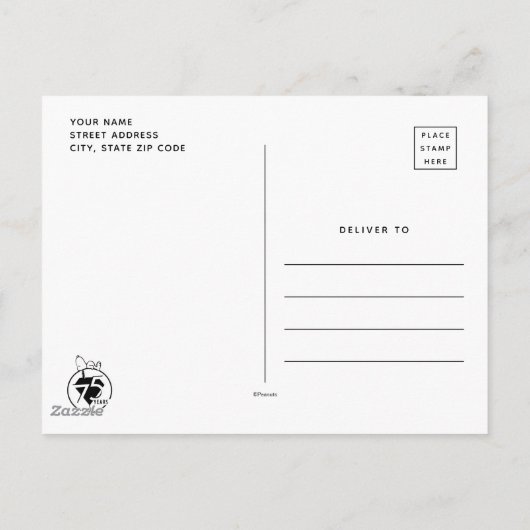 Carte Postale Peanuts Persistance | Marcie (Dos)