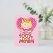 Carte Postale Peanuts | Sally 100% adorable (Debout devant)