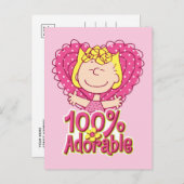 Carte Postale Peanuts | Sally 100% adorable (Devant / Derrière)