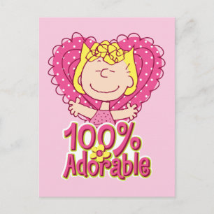 Carte Postale Peanuts Sally 100% adorable