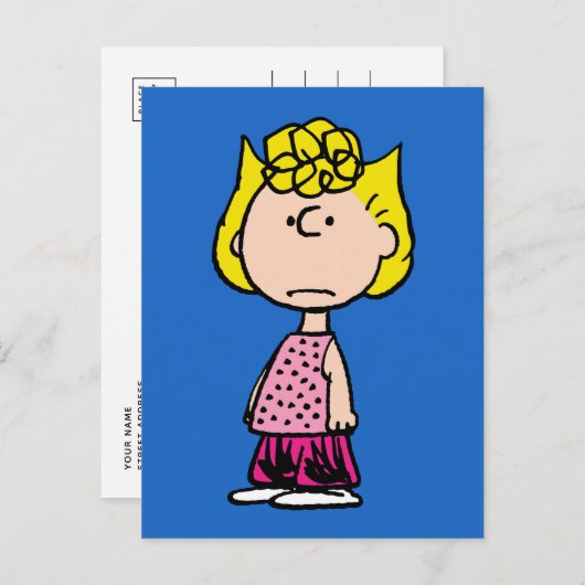 Carte Postale Peanuts | Sally Brown (Devant / Derrière)