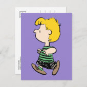 Carte Postale Peanuts | Schroeder loin du piano (Devant / Derrière)