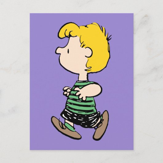 Carte Postale Peanuts | Schroeder loin du piano (Devant)
