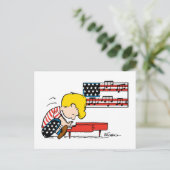 Carte Postale Peanuts | Schroeder Patriote & Son Piano (Debout devant)