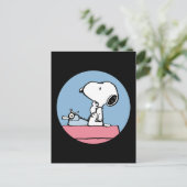 Carte Postale Peanuts | Snoopy à la machine à écrire (Debout devant)