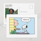 Carte Postale Peanuts | Snoopy et Charlie Brown Merci (Devant / Derrière)