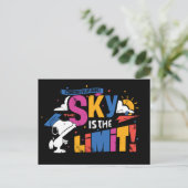 Carte Postale Peanuts Snoopy Sky Is The Limit Graduation (Debout devant)