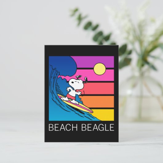 Carte Postale Peanuts | Snoopy Surfant (Debout devant)