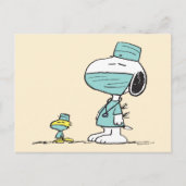 Carte Postale Peanuts Snoopy & Woodstock Docteurs