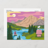 Carte Postale Peanuts | Snoopy & Woodstock Les Grands Espaces (Devant / Derrière)