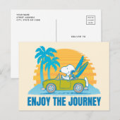 Carte Postale Peanuts | Snoopy & Woodstock Profiter du Voyage (Devant / Derrière)