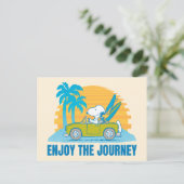 Carte Postale Peanuts | Snoopy & Woodstock Profiter du Voyage (Debout devant)