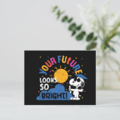 Carte Postale Peanuts Snoopy Your Future Looks So Bright (Debout devant)