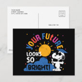 Carte Postale Peanuts Snoopy Your Future Looks So Bright (Devant / Derrière)