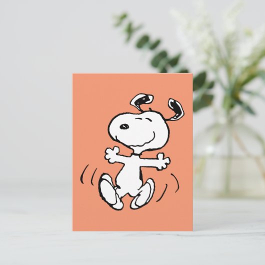 Carte Postale Peanuts | Une danse joyeuse de Snoopy (Debout devant)