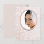 Carte postale Pearl Frame Photo (Devant / Derrière)