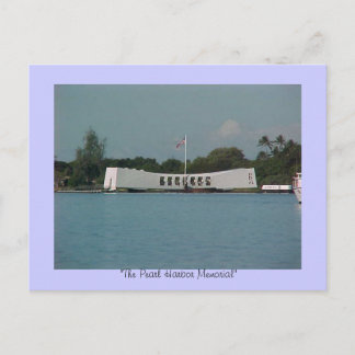 Carte Postale "PEARL HARBOR" MEMORIAL, "The Pearl Harbour Mem...