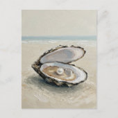 Carte Postale Pearl in Oyster – Coastal Tranquility Postcard (Devant)
