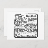 Carte postale "Pearline Advertisement" (Devant / Derrière)