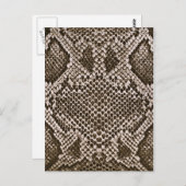Carte Postale Peau de serpent (Devant / Derrière)