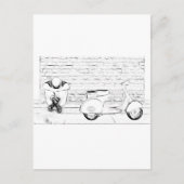 Carte Postale Peau Scooter (Devant)
