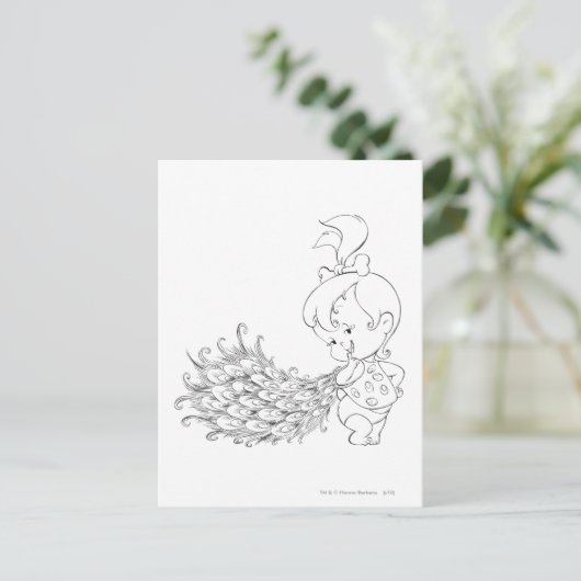 Carte Postale PEBBLES™ Dans Peacock (Debout devant)