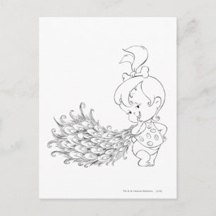 Carte Postale PEBBLES™ Dans Peacock