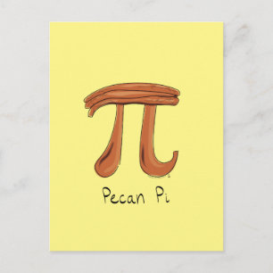 Carte postale Pecan Pi Cute Math Pi Day