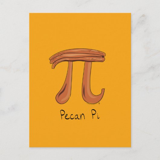 Carte postale Pecan Pi Cute Math Pi Day (Devant)