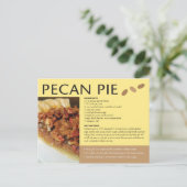 Carte Postale Pecan Pie Recette Cuisine Régionale (Debout devant)