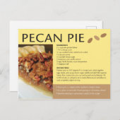 Carte Postale Pecan Pie Recette Cuisine Régionale (Devant / Derrière)