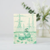 Carte Postale pêche (Debout devant)