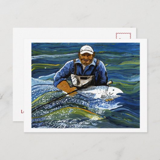 Carte Postale Pêche (Devant / Derrière)