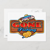 CARTE POSTALE PÊCHE À DISTANCE (Devant / Derrière)