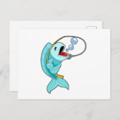 Carte Postale Pêche à la canne à pêche (Devant / Derrière)