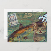 Carte Postale Pêche à la chipe bleue (Devant / Derrière)