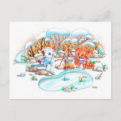 Carte Postale Pêche à la glace (Devant)