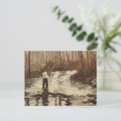 Carte Postale Pêche à la mouche (Debout devant)