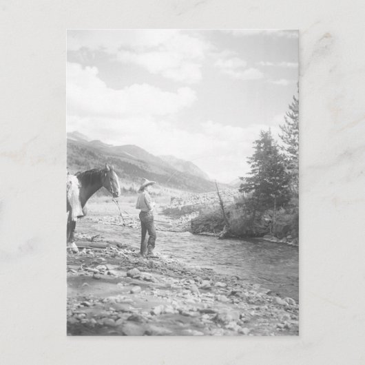 Carte Postale Pêche à la mouche. (Devant)