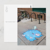 Carte Postale pêche à la porcelaine avec des betteraves (Devant / Derrière)