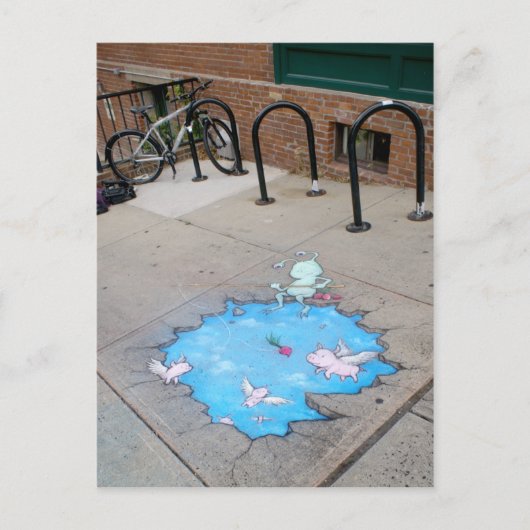 Carte Postale pêche à la porcelaine avec des betteraves (Devant)