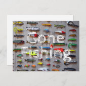 Carte Postale Pêche à la retraite pêcheurs cadeaux (Devant / Derrière)