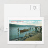 Carte Postale Pêche à la Seine sur la rivière Columbia, OU (Devant / Derrière)