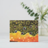 Carte Postale Pêche à la truite (Debout devant)