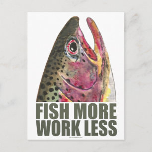 Carte Postale Pêche à la truite Plus