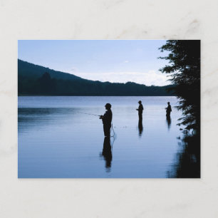 Carte Postale Pêche à l'aube